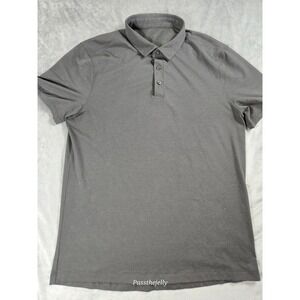 Lululemon‎ Shirt Mens Small Polo Outdoors Golf Lightweight Black Tech Evolution
